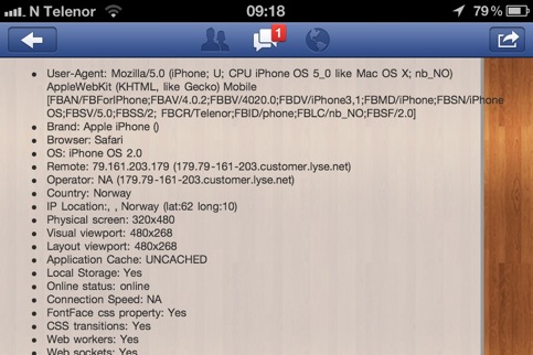 facebook funky user agent